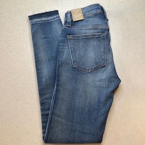 Madewell Jeans 23 9” High Rise Skinny In York Rip & Repair Edition NWT